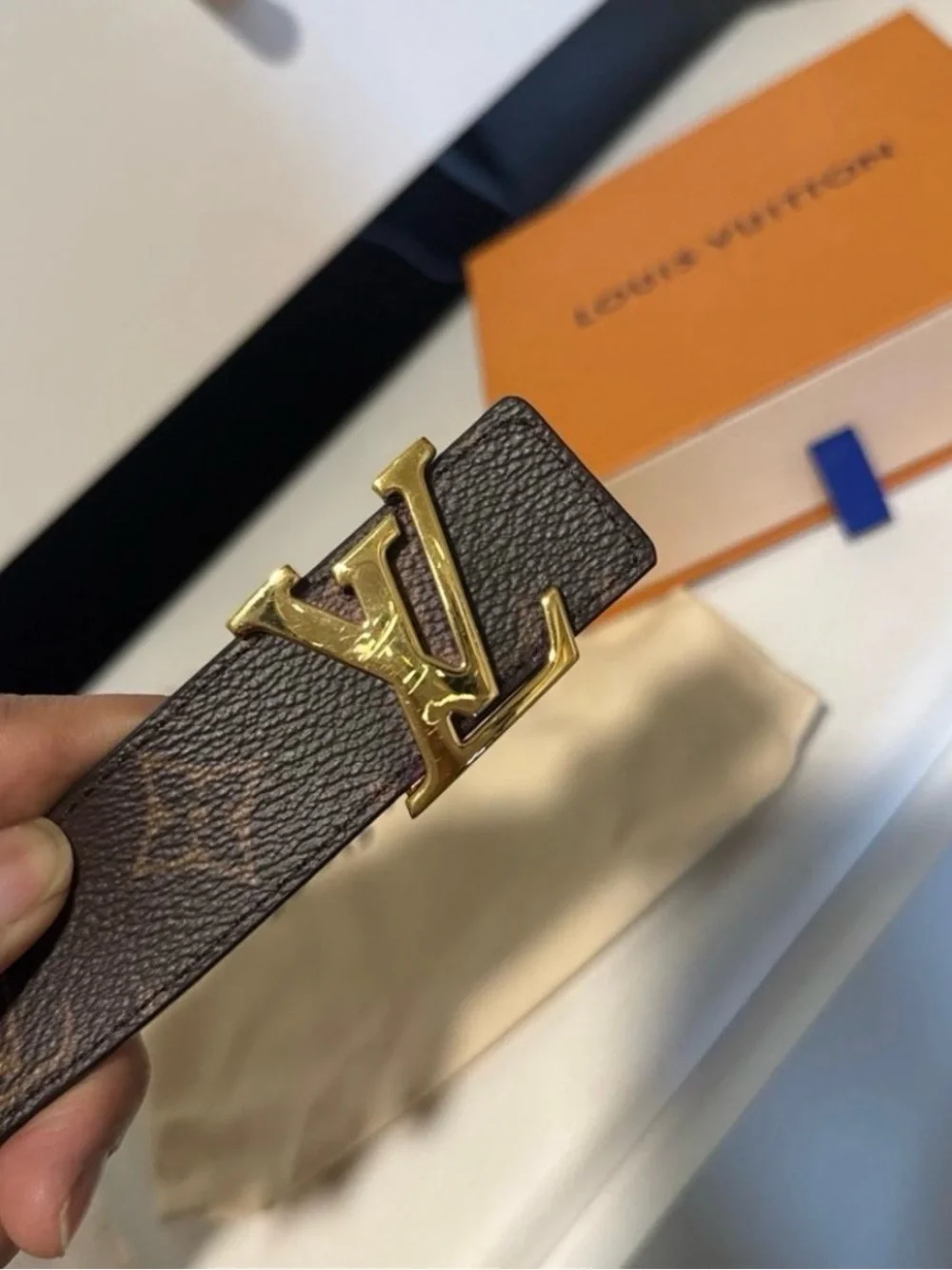 Louis Vuitton Women’s LV Initiales 30mm Reversible Belt